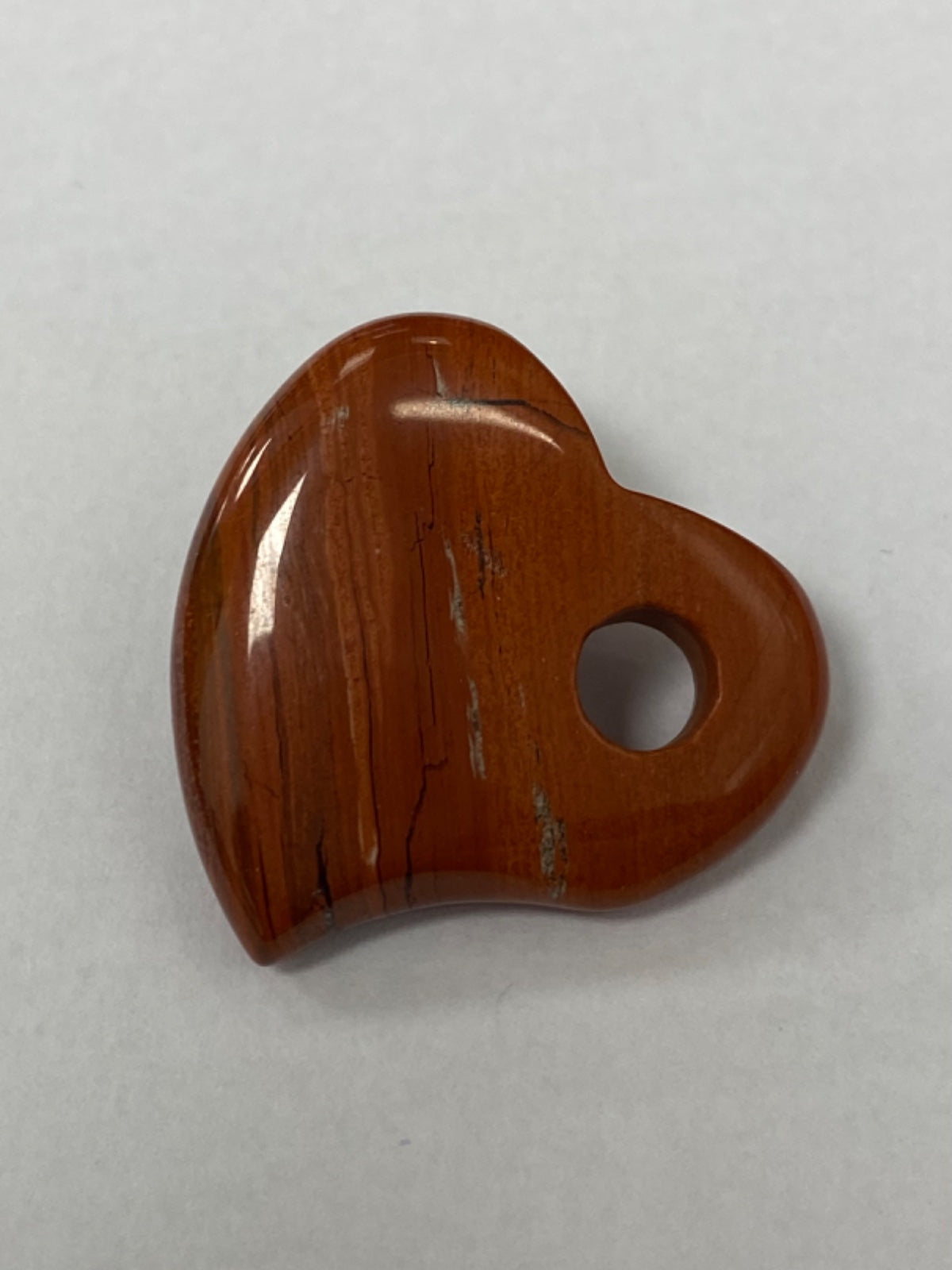Red Jasper Heart with Hole
