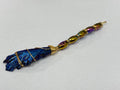 Electroplated Black Tourmaline Electro - Plated Broomstick -