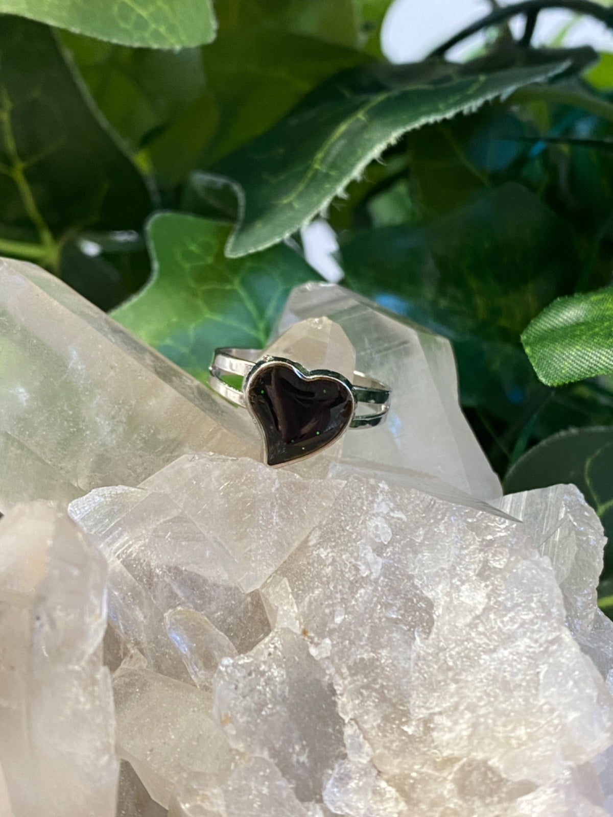 Adjustable Heart Mood Ring