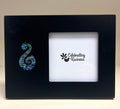 Pāua Shell Matau Photo Frame Black Kiwiana