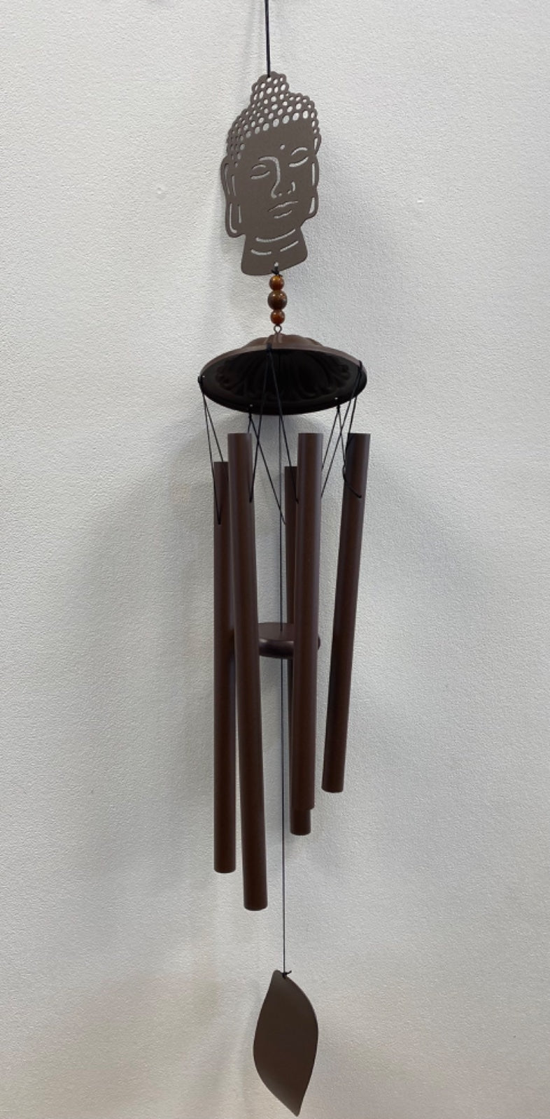 Brown Buddha Head Wind Chime