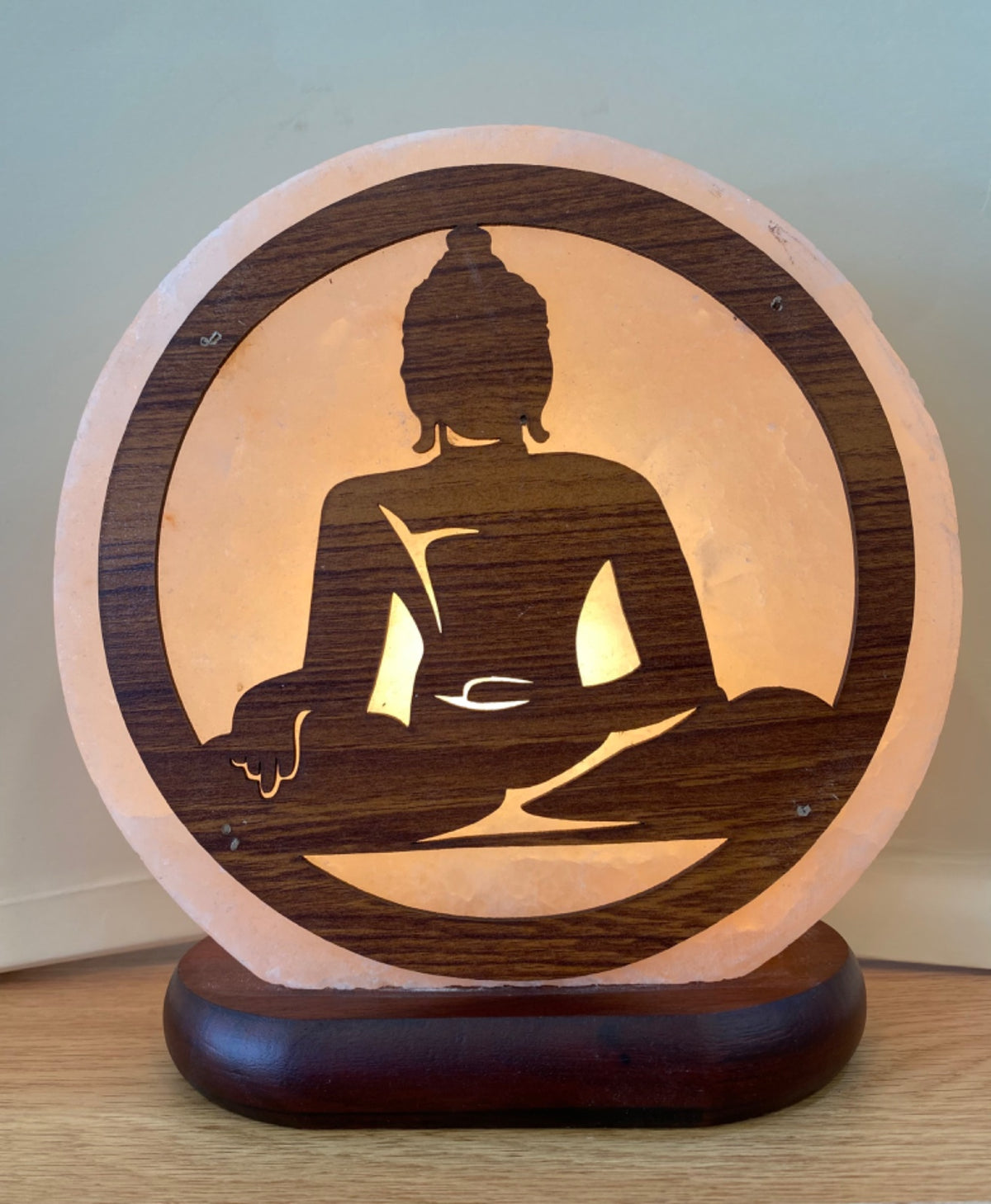 Himalayan Salt Lamp Buddha Round