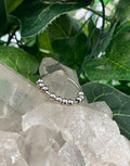 Silver Ball Fidget Ring Size 8