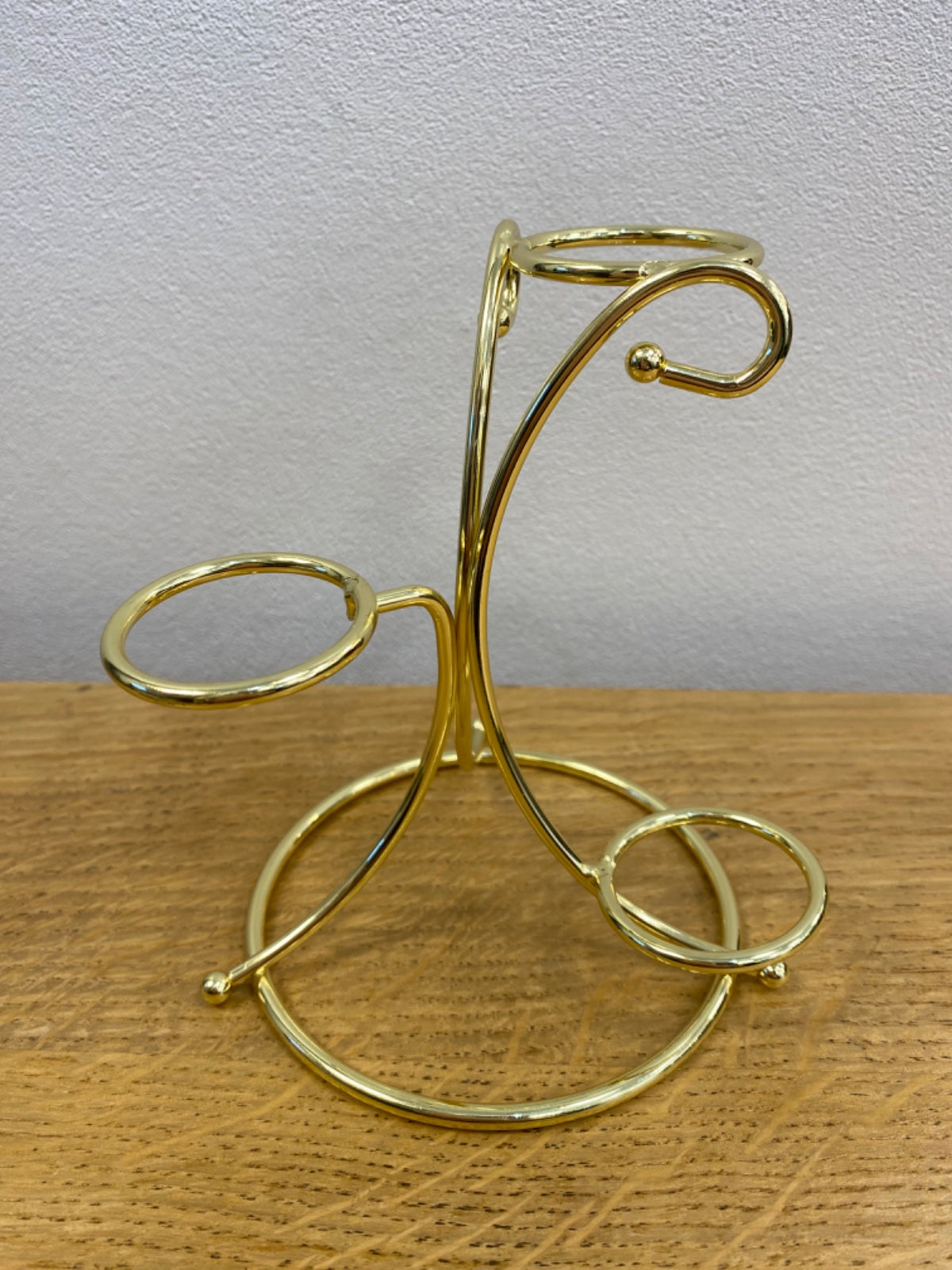 Metal Crystal Display Stand (Three Tier, Gold)
