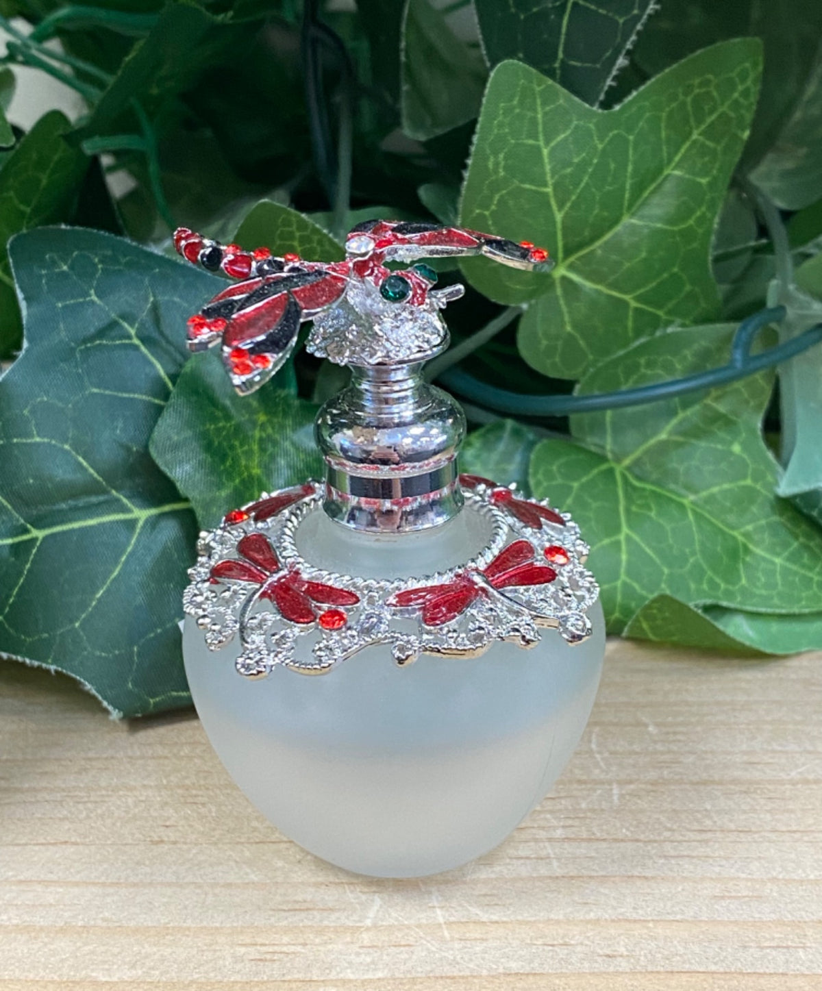 Red Dragonfly Perfume Bottle