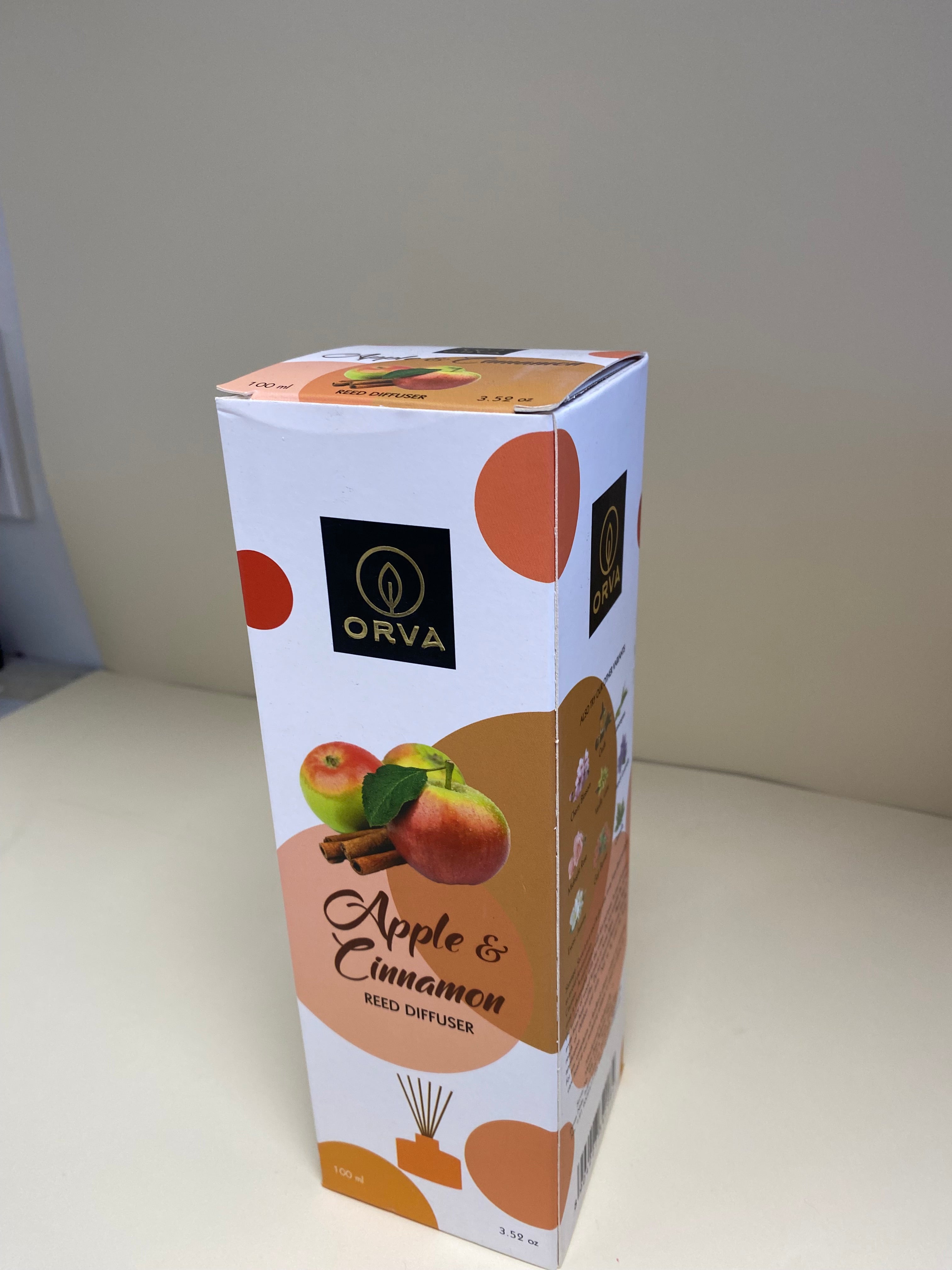 Apple & Cinnamon Reed Diffuser Orva 100ml
