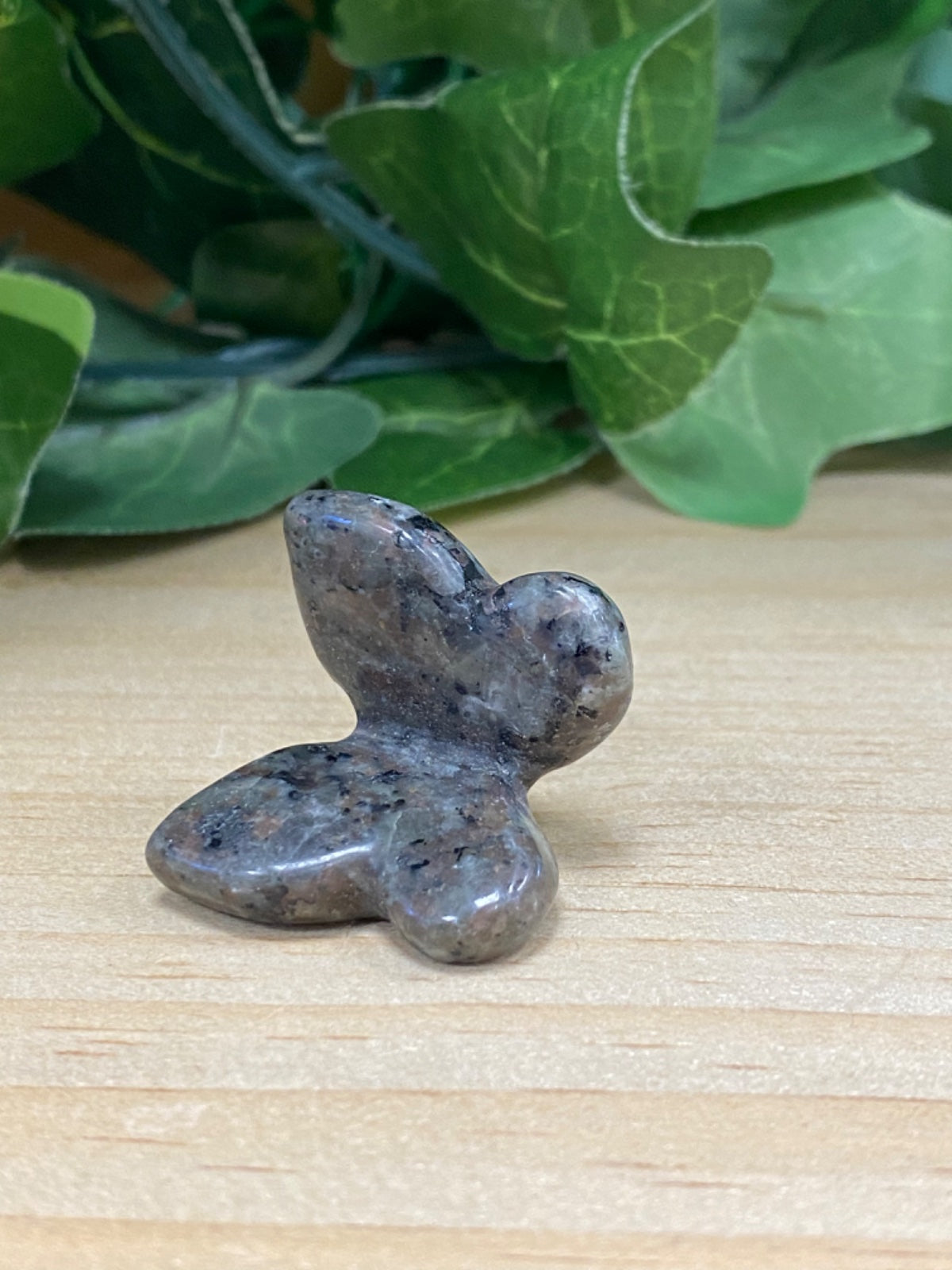 Larvikite Butterfly Carving