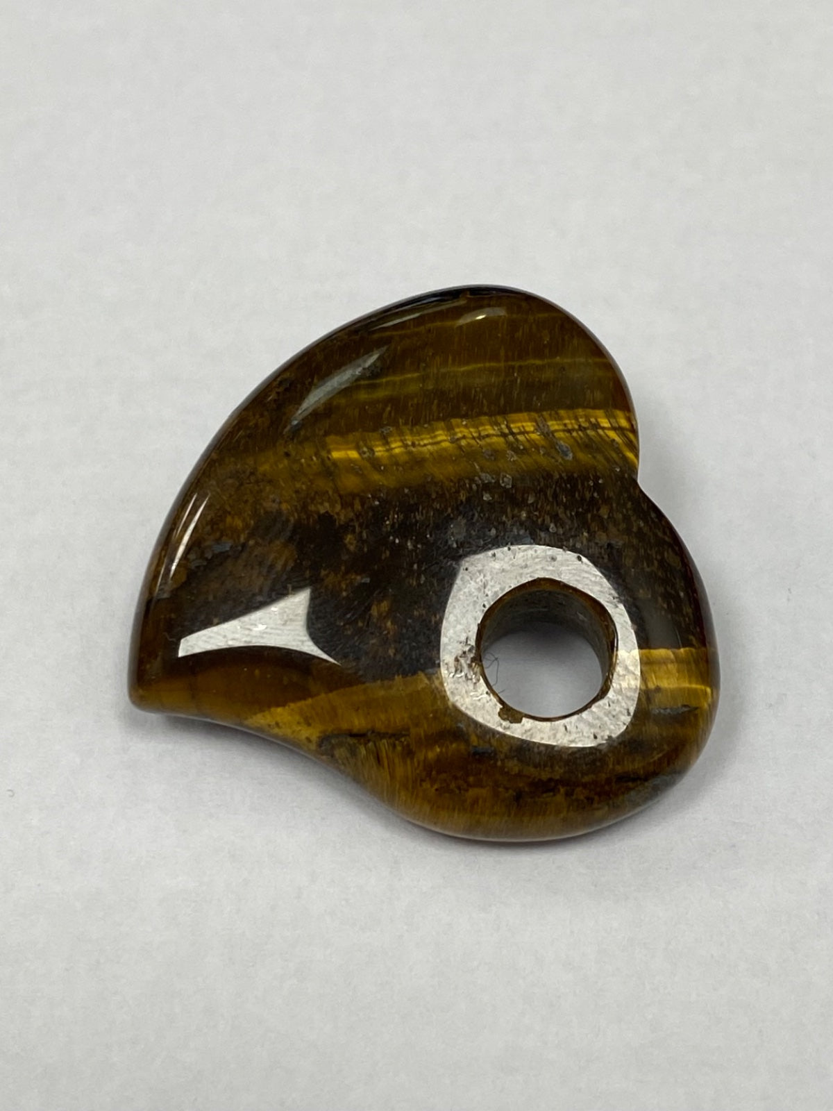 Tigers Eye Heart with Hole