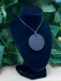 Shungite Flower of Life Disc Necklace