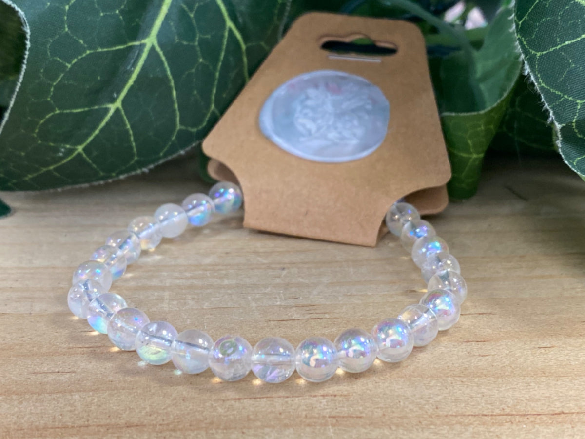 Aura Clear Quartz Bracelet 8mm