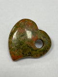 Unakite Heart with Hole