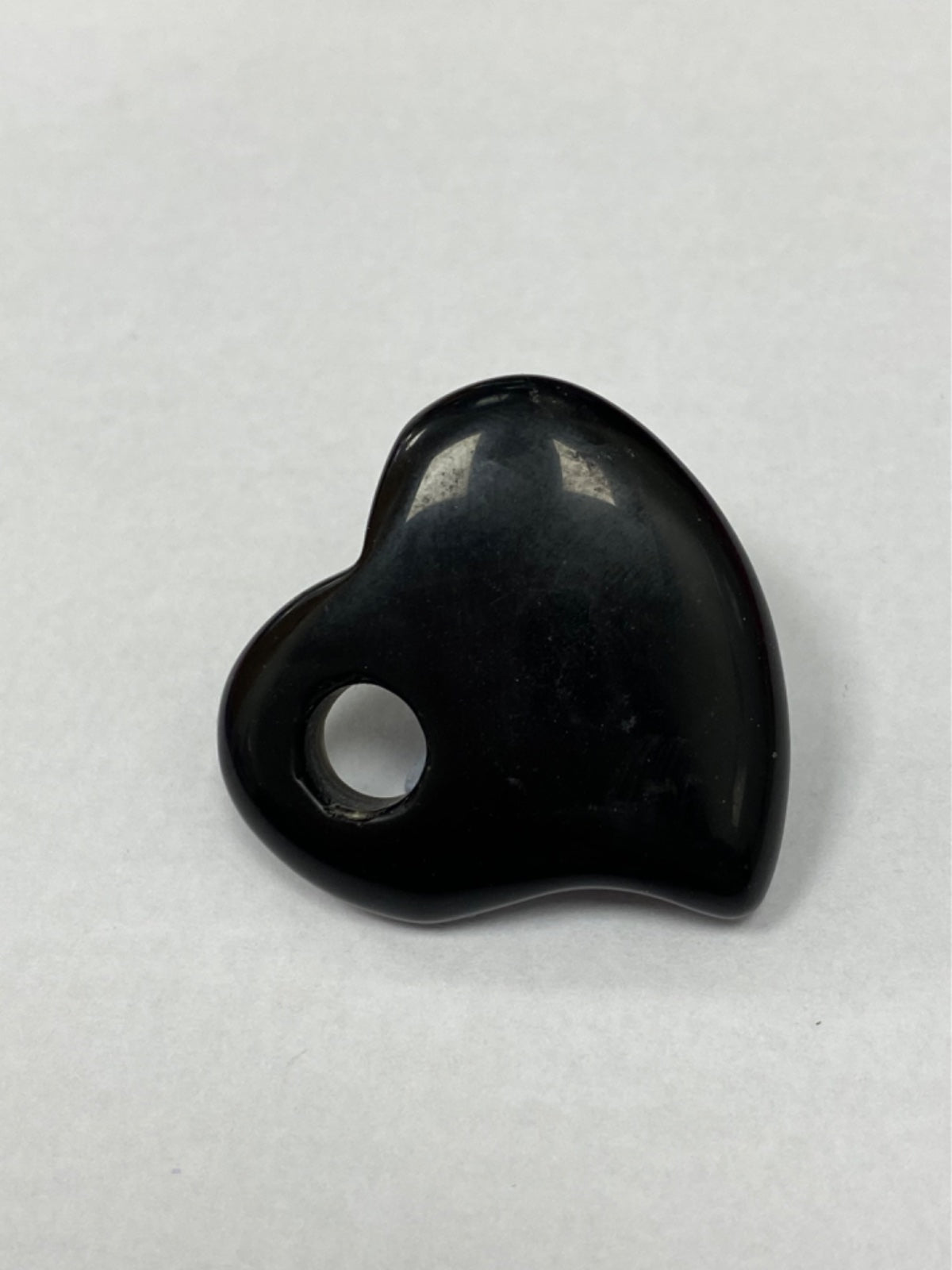 Obsidian Heart with Hole