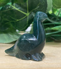 Moss Agate Dinosaur Carving 3.5cm