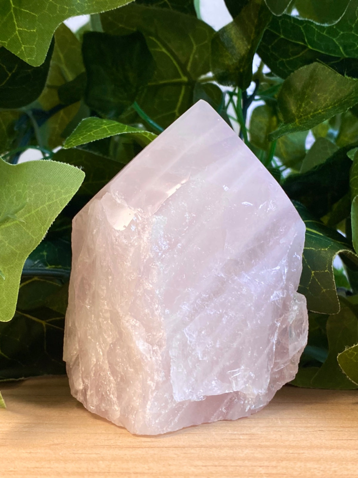 Raw Rose Quartz Point 405g