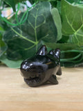 Obsidian Shark Carving 4cm