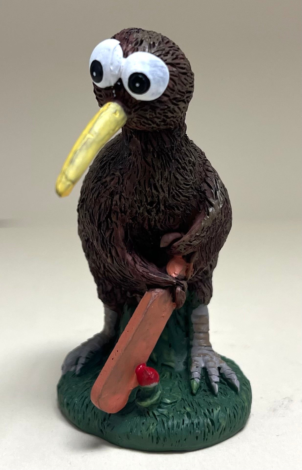 Kiwi Playing Cricket Ornament