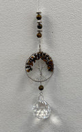 Tiger Eye Crystal Tree of Life Hanger