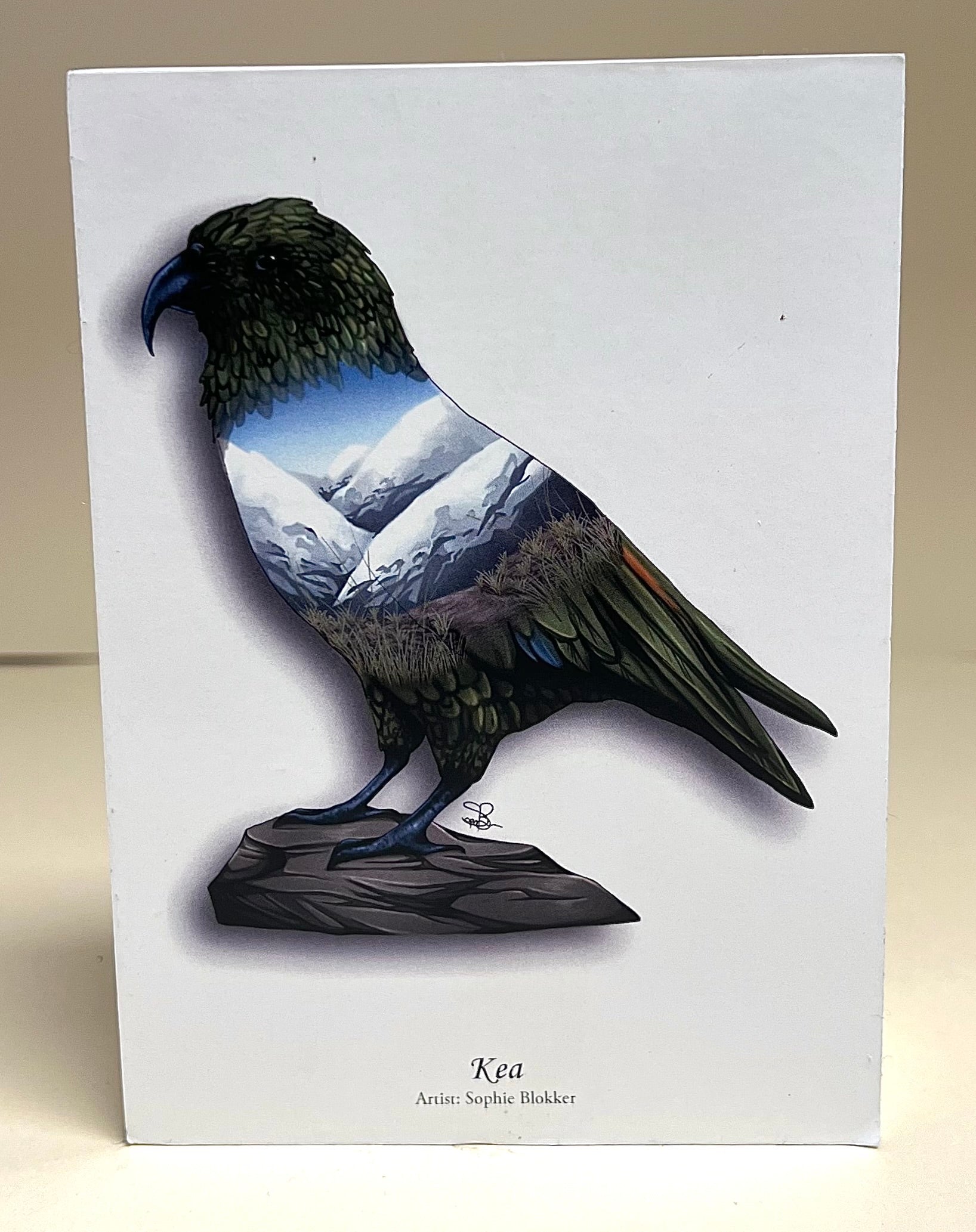 Kea White Art Block by Sophie Blokker