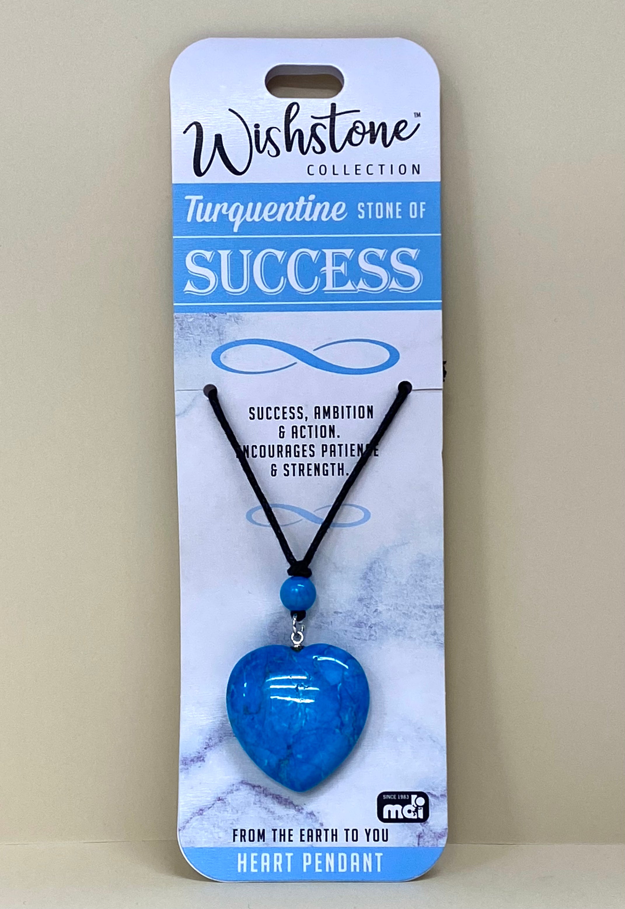 Turquentine Heart Pendant Stone of Success  - Wishstone Collection