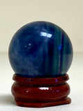 Black Rose Fluorite Sphere 3cm