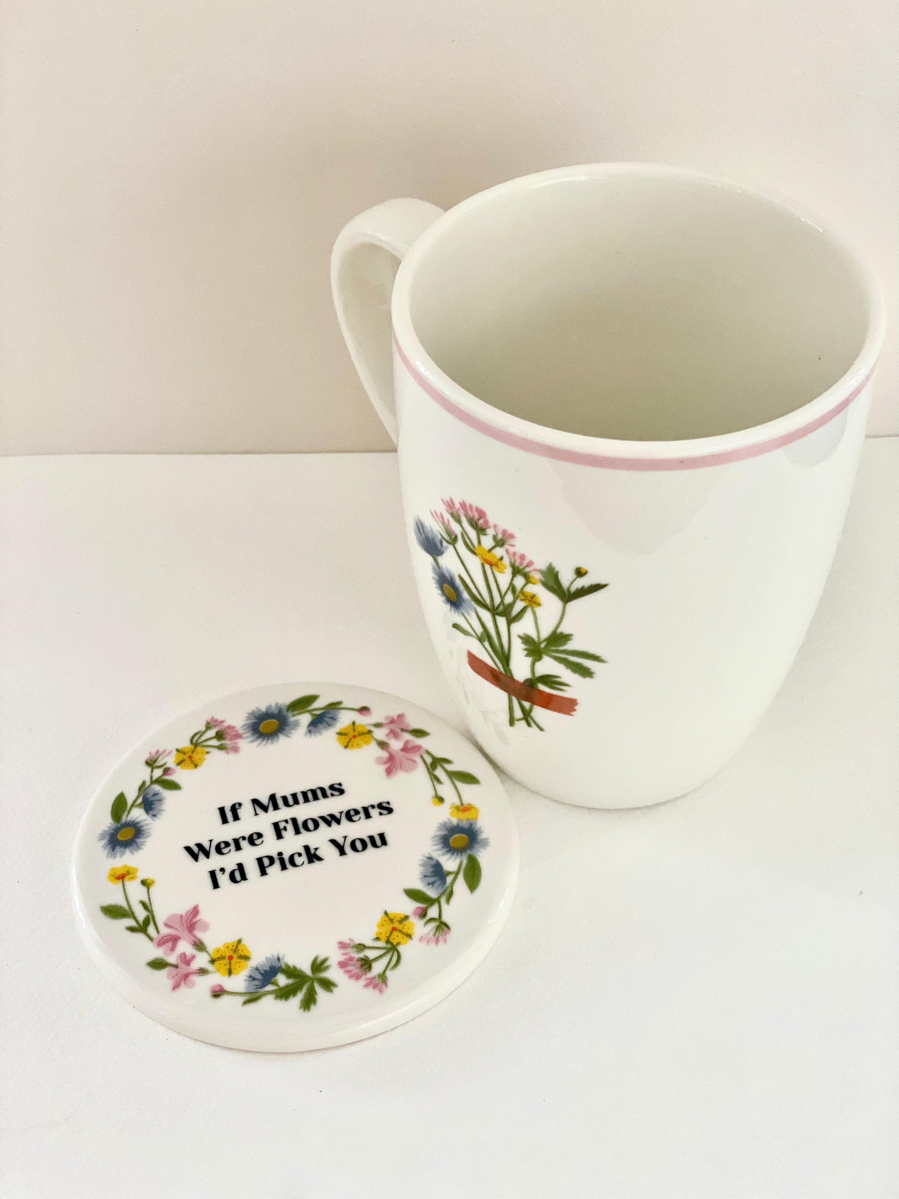 If mums were flowers  - mug and coaster set