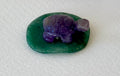 Amethyst Turtle on Aventurine Leaf