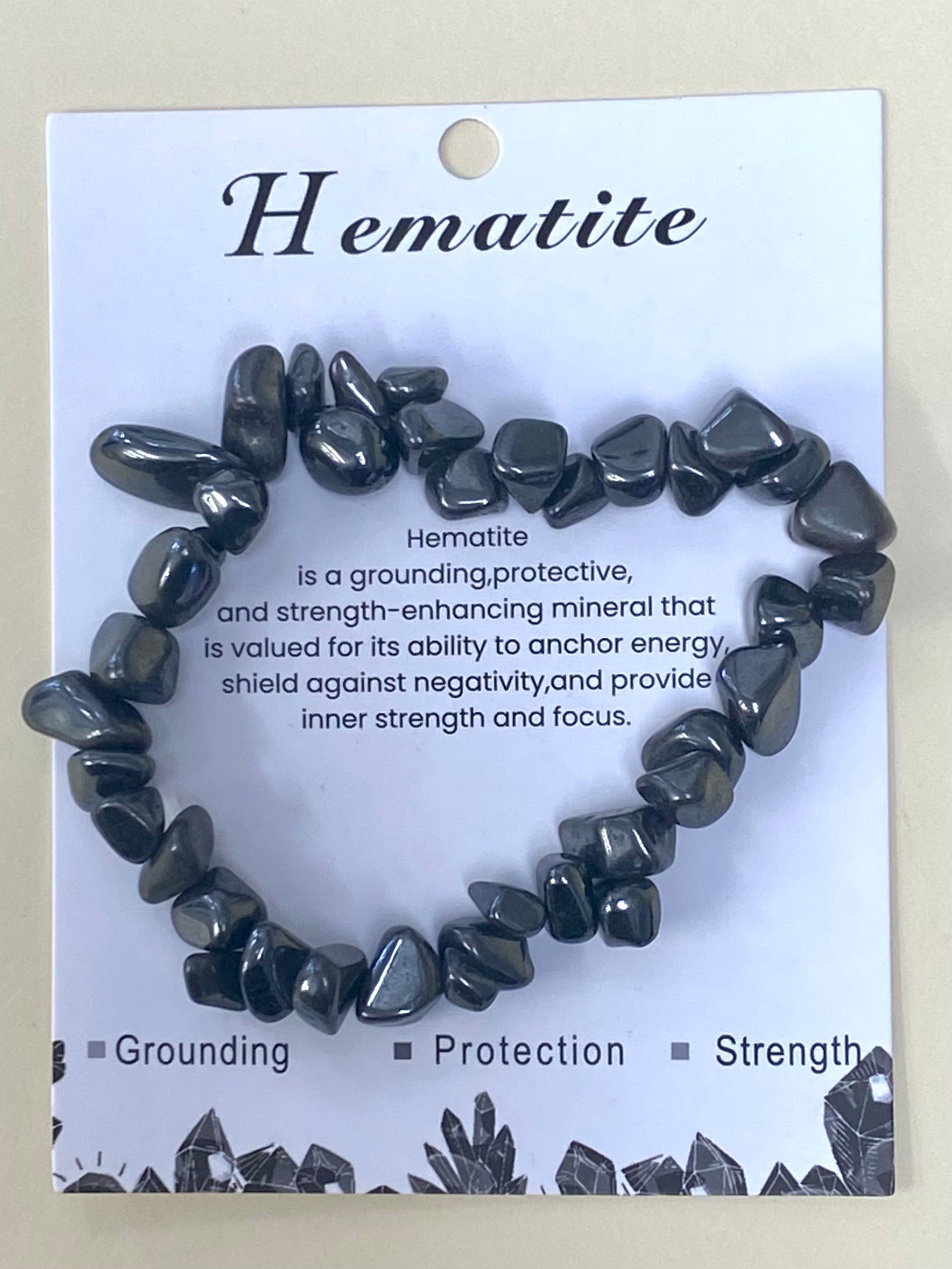 Hemitite Chip Bracelet
