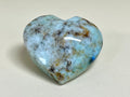 Chrysocolla and Azurite Heart