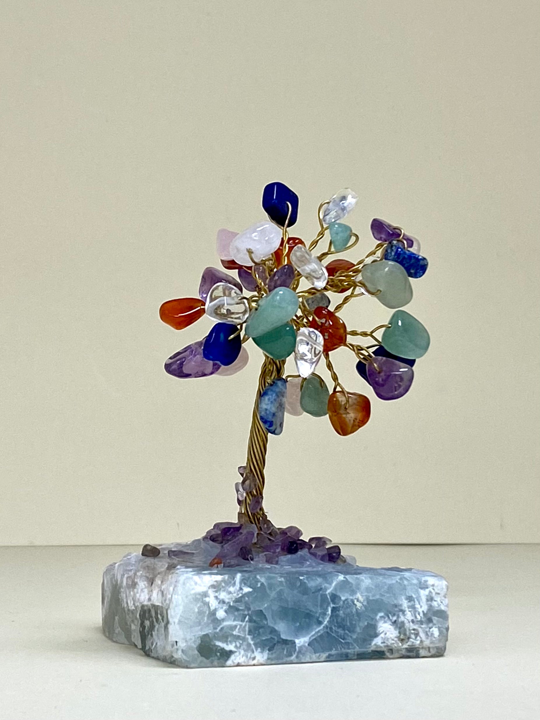Chakra Chip Tree on Fluorite Base