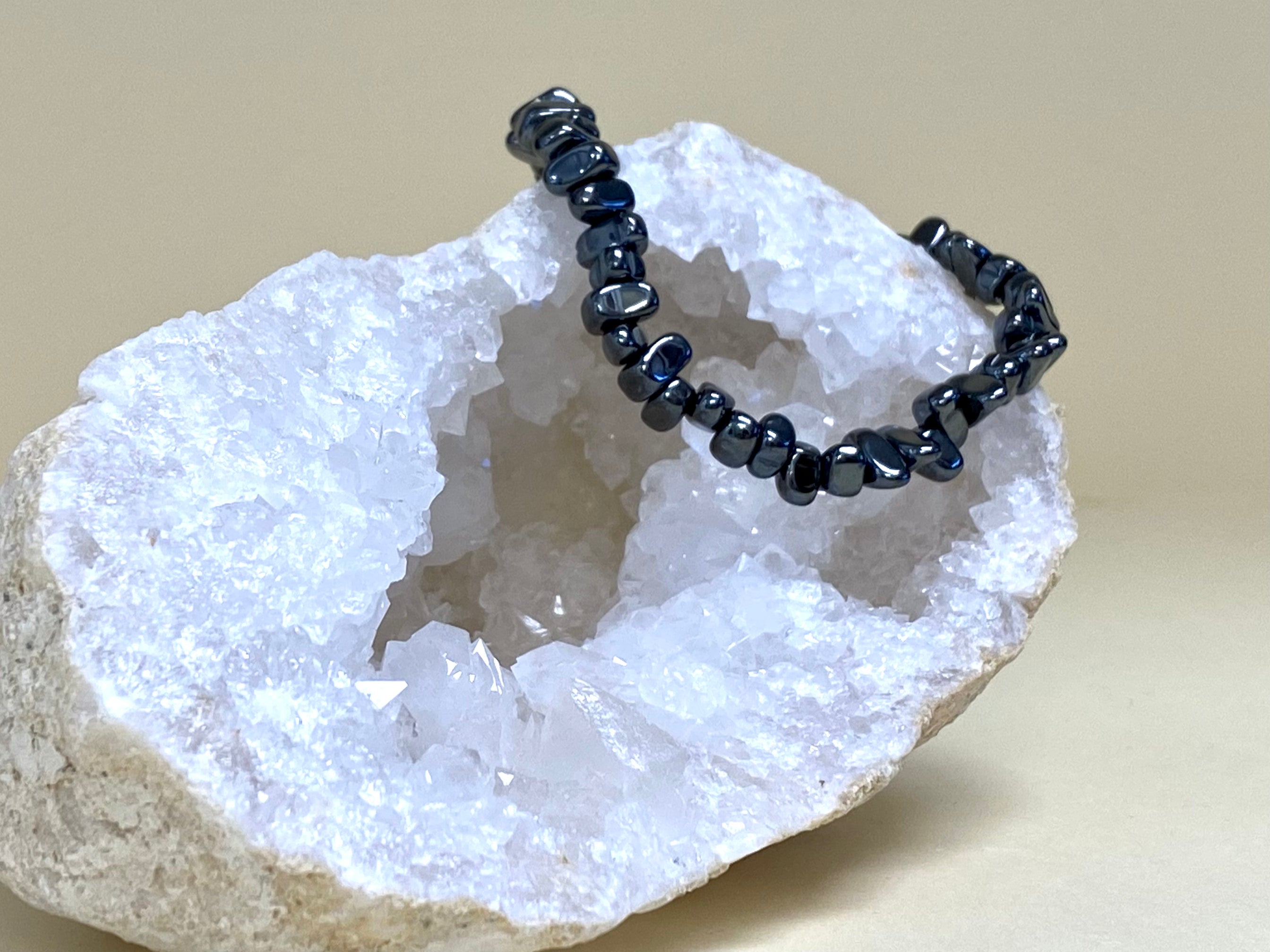 Hemitite Chip Bracelet