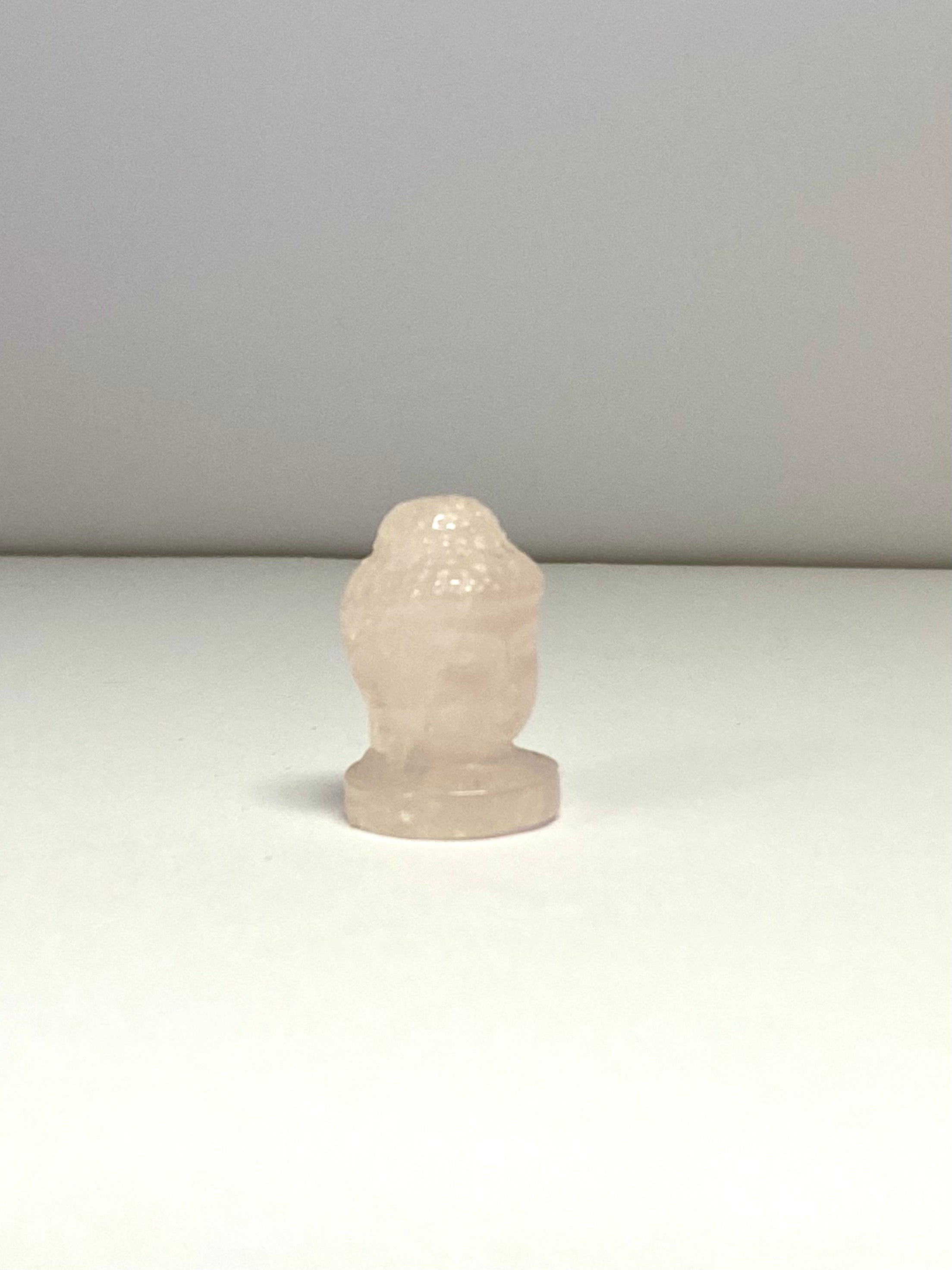 Rose Quartz Buddha Head