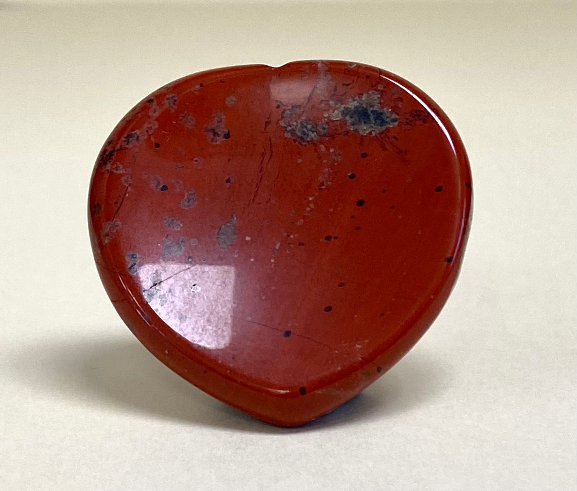 Red Jasper Heart Worry Stone