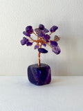Amethyst Tree of Life on Amethyst Block