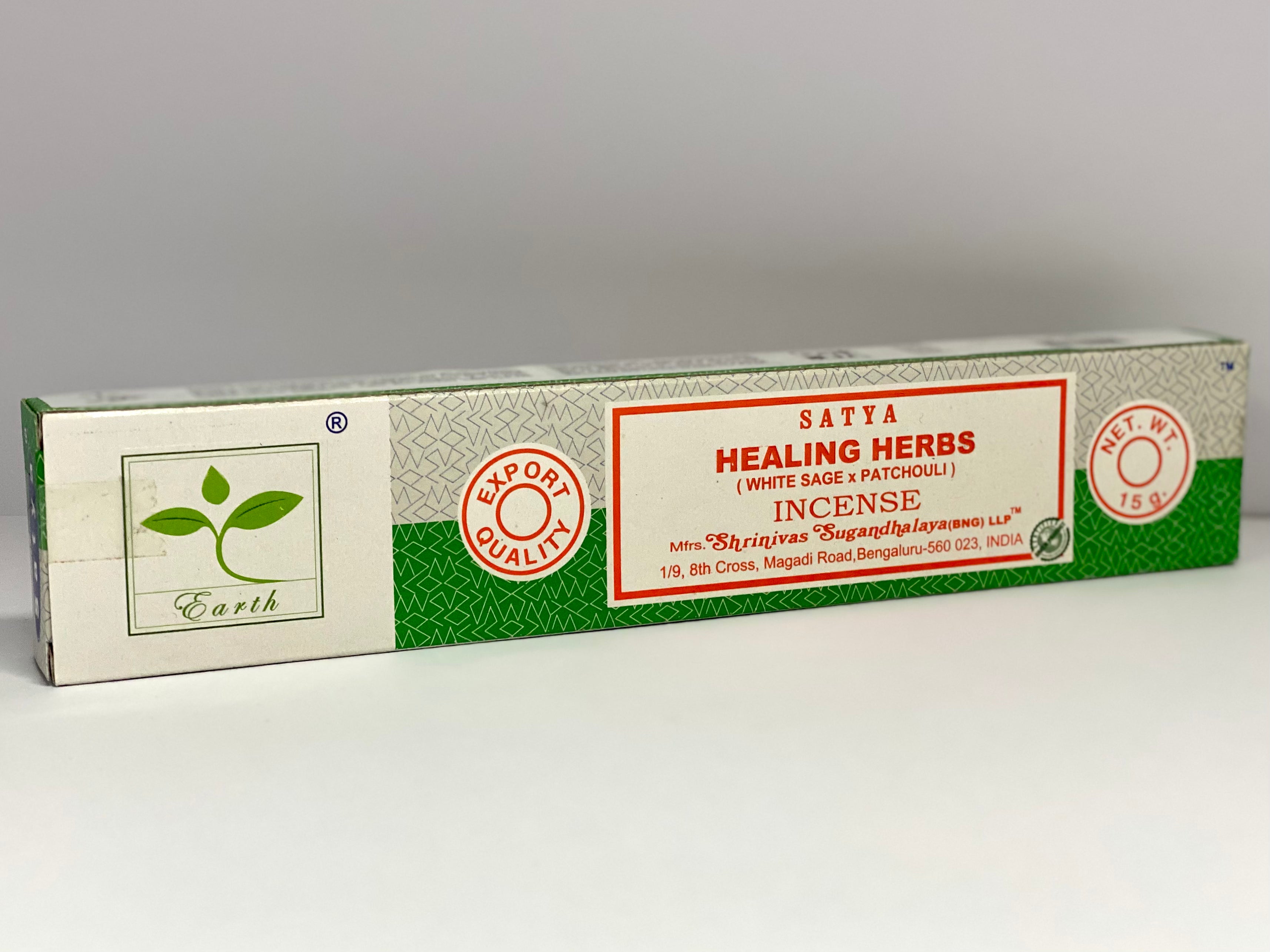 Satya White Sage x Patchouli Incense (Healing Herbs)