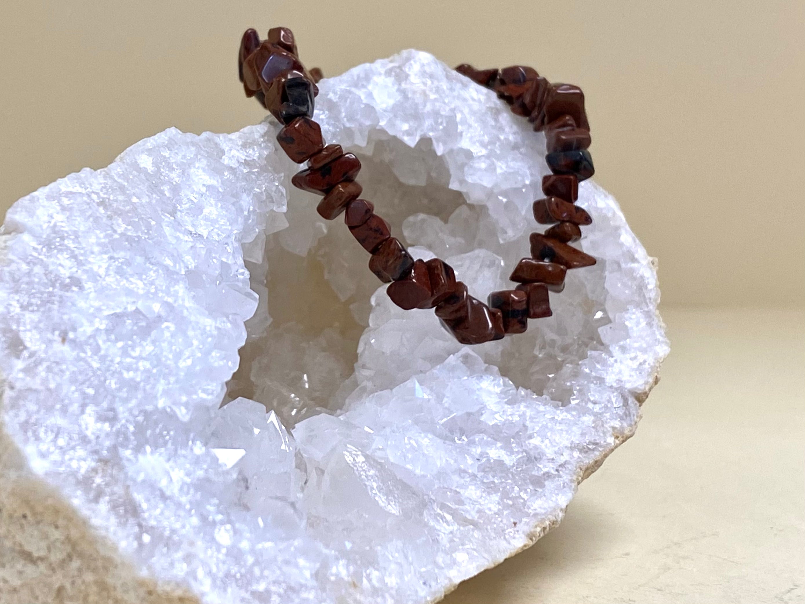 Red Jasper Chip Bracelet