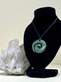 NZ Greenstone Open Koru Necklace 30mm
