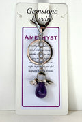 Keyring Angel Amethyst