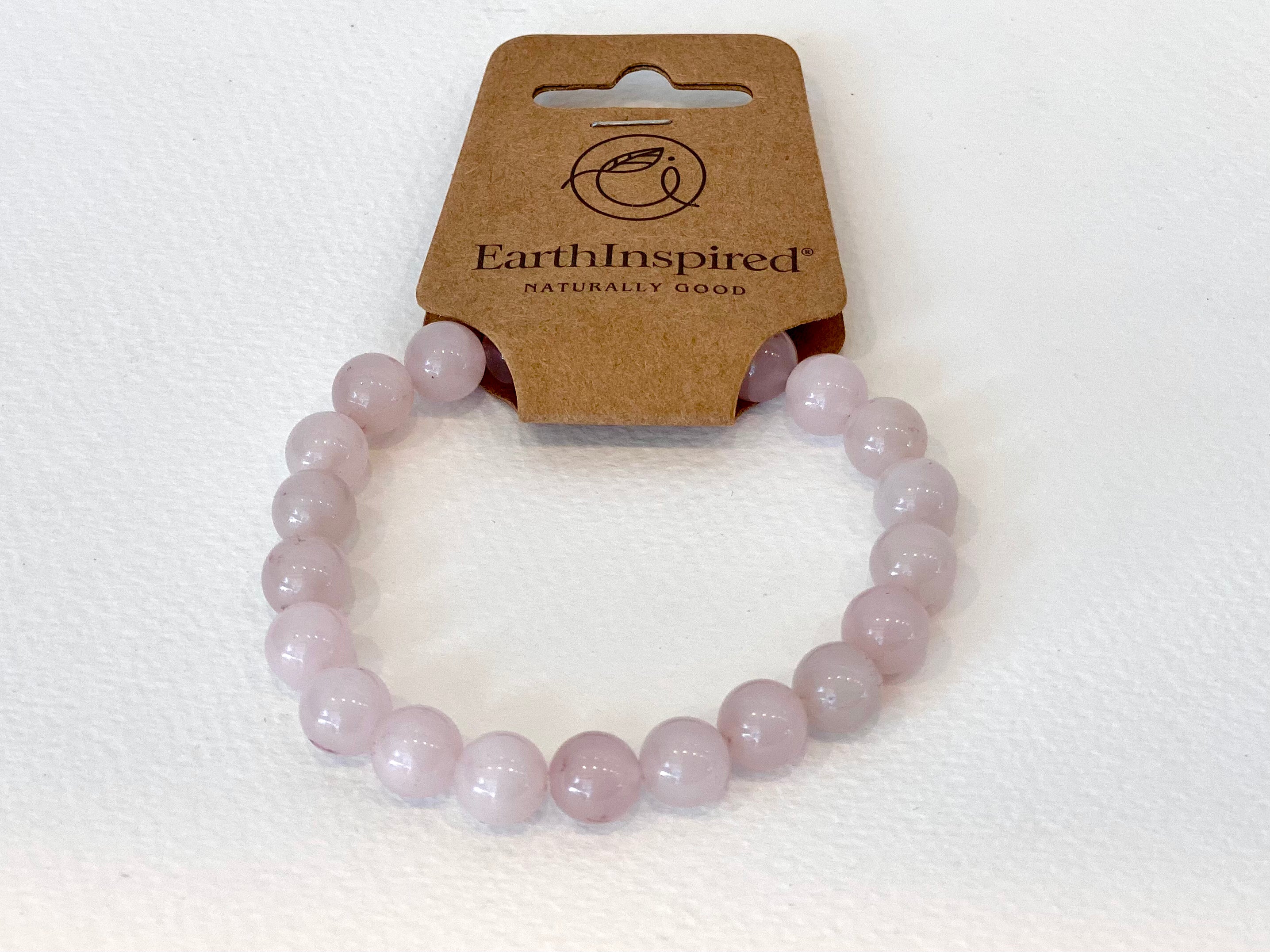 Rose Quartz 8mm Bead Bracelet Earth Inspired