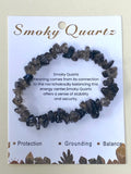Smoky Quartz Chip Bracelet