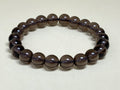 Smoky Quartz bead bracelet 8mm