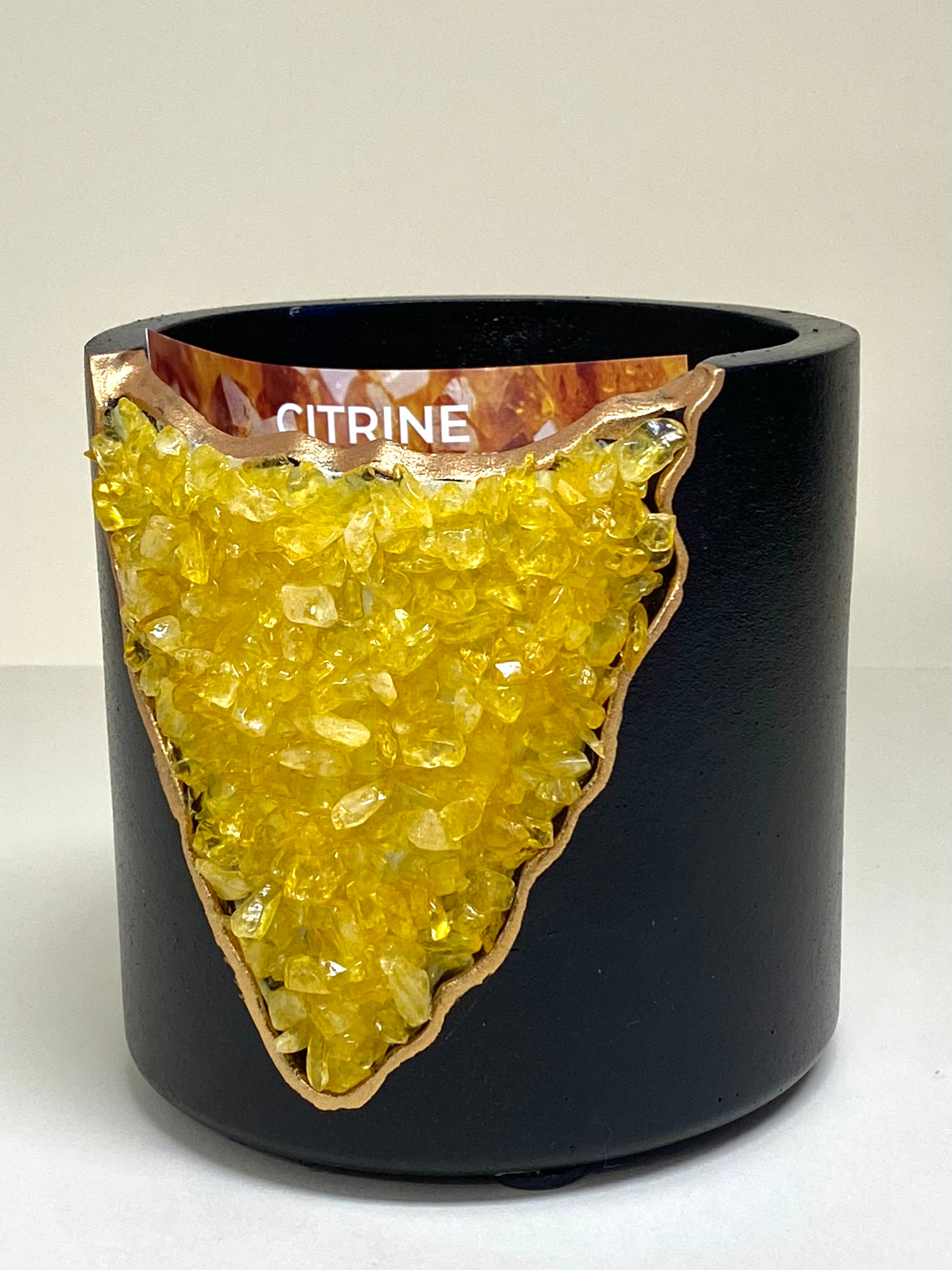 Citrine Planter Pot w/ Info Card