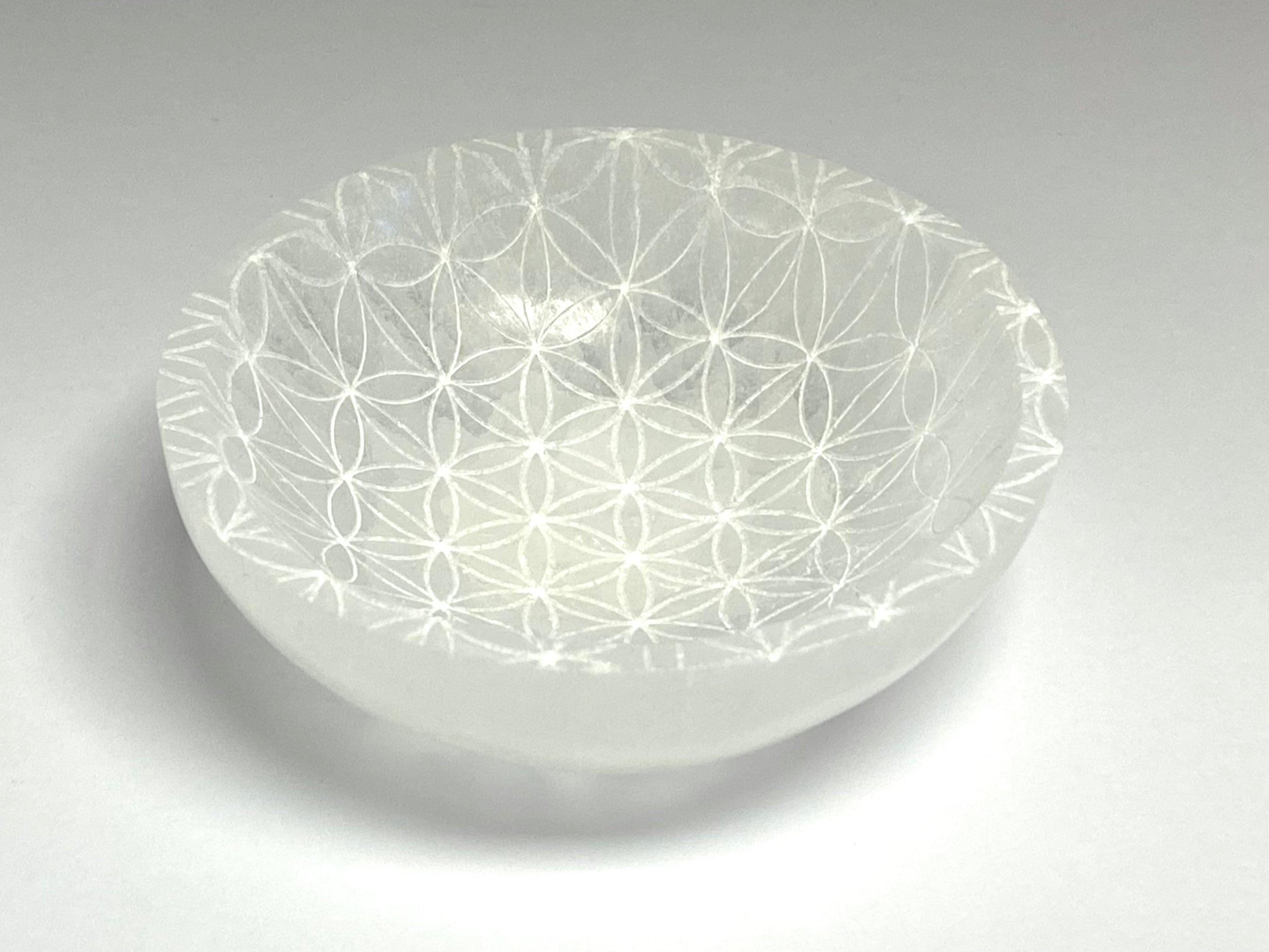 Selenite Bowl Flower of Life