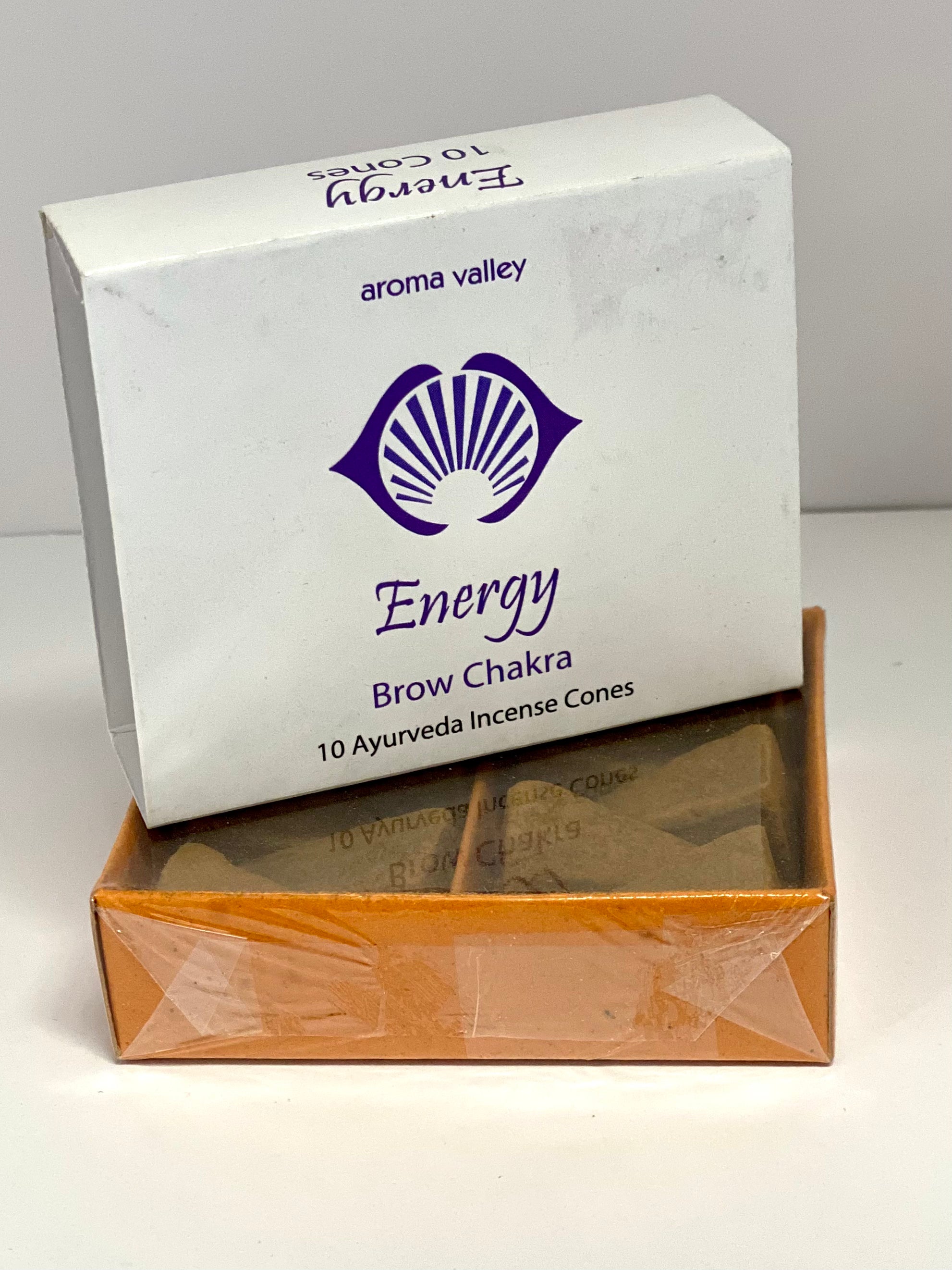 Aroma Valley Energy (brow chakra) incense cones