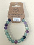 Fluorite 8mm Bead Bracelet