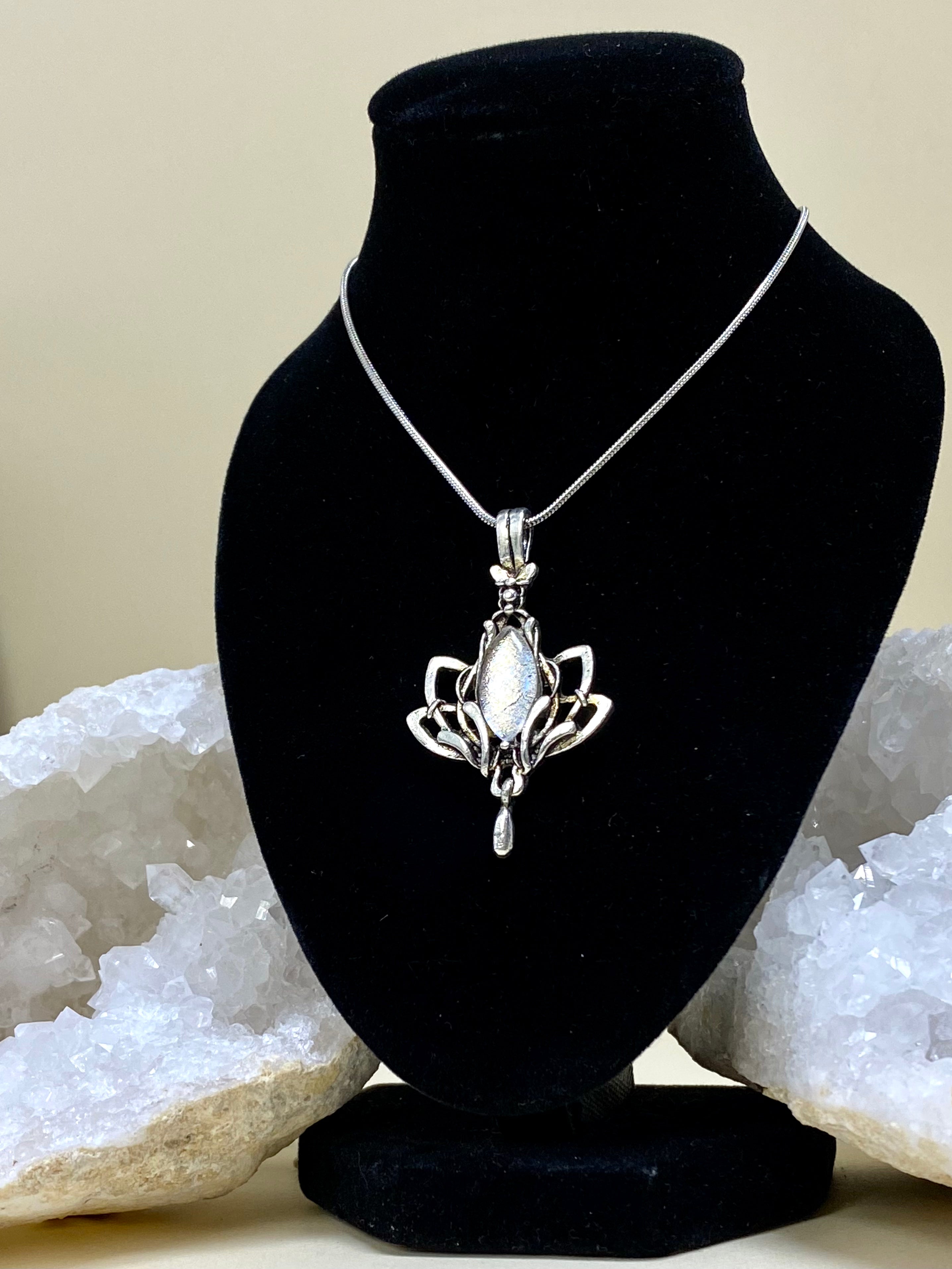 Lotus Pendant Necklace