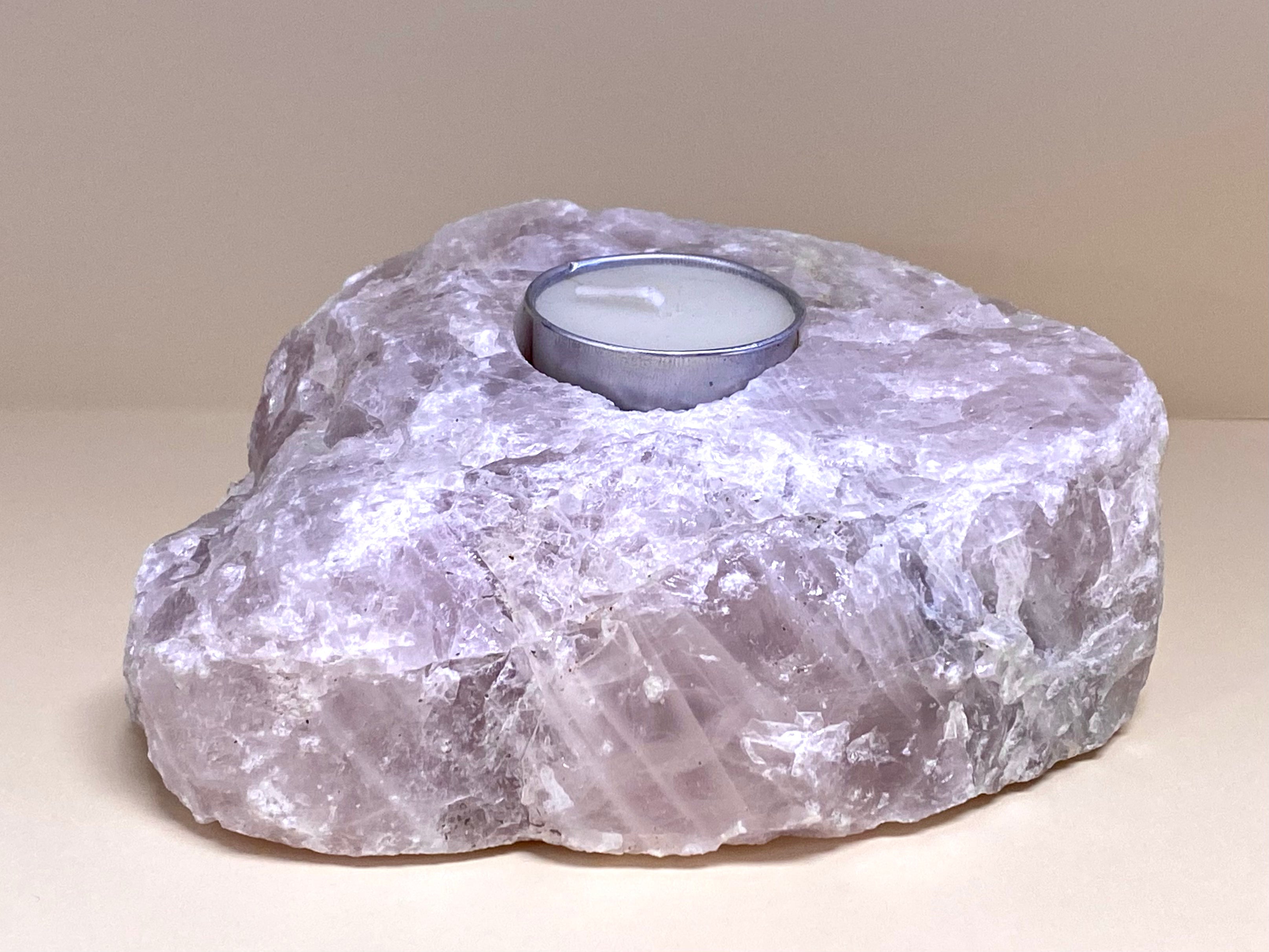 Rose Quartz Tealight holder