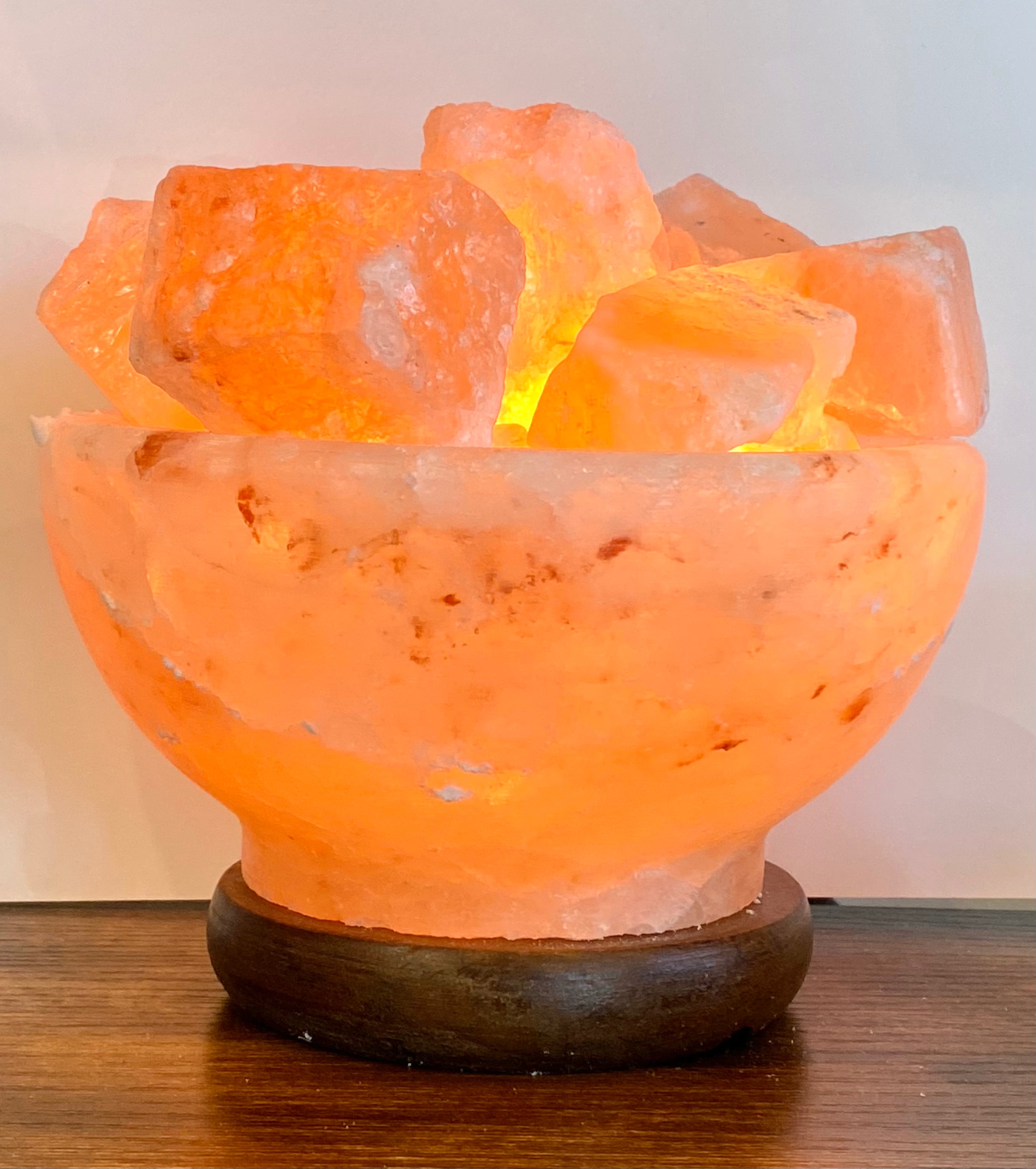 Salt lamp bowl of fire