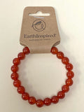 Carnelian 8mm Bead Bracelet