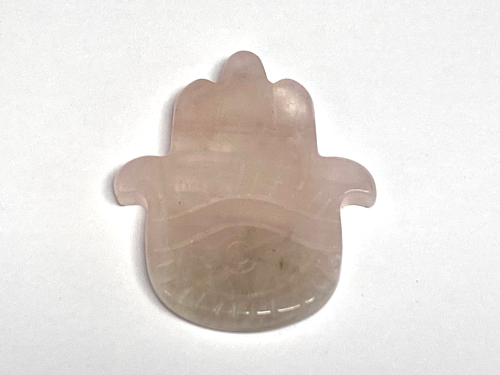 Rose Quartz Palm Crystal Hand