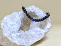 Hematite Evil Eye 6mm Bead Bracelet